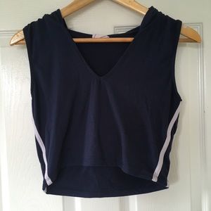 Crop Top with a hoodie
